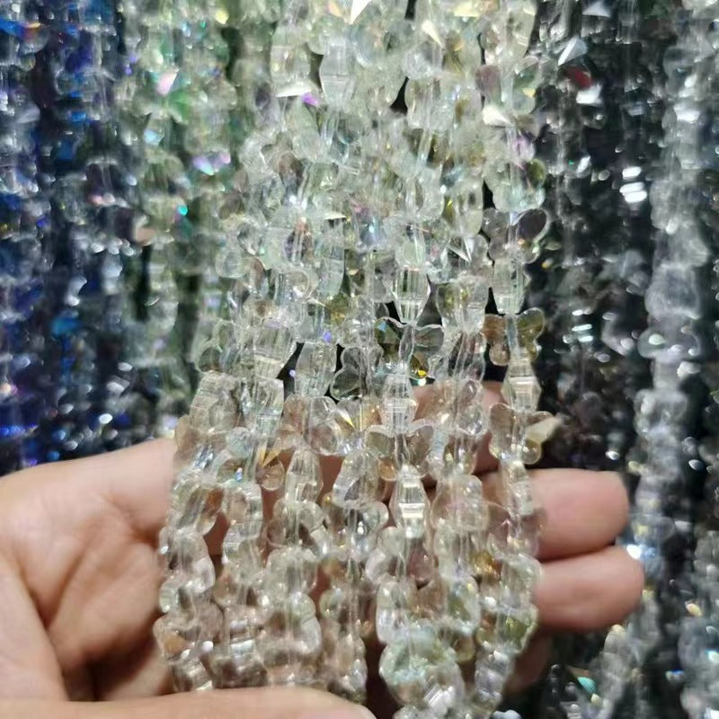 Link-G glass butterfly & Clover DIY high quality Crysal beads