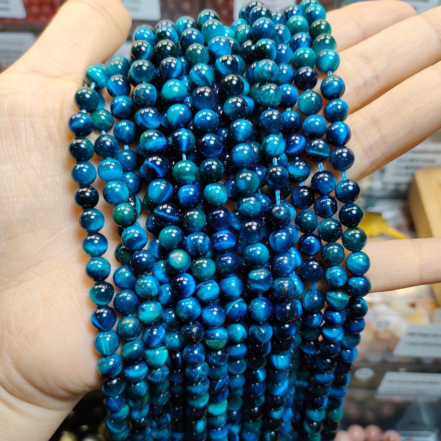 Link-B【6mm】(1 bowl=6 scoops or 3 strands) DIY high quality natural beads