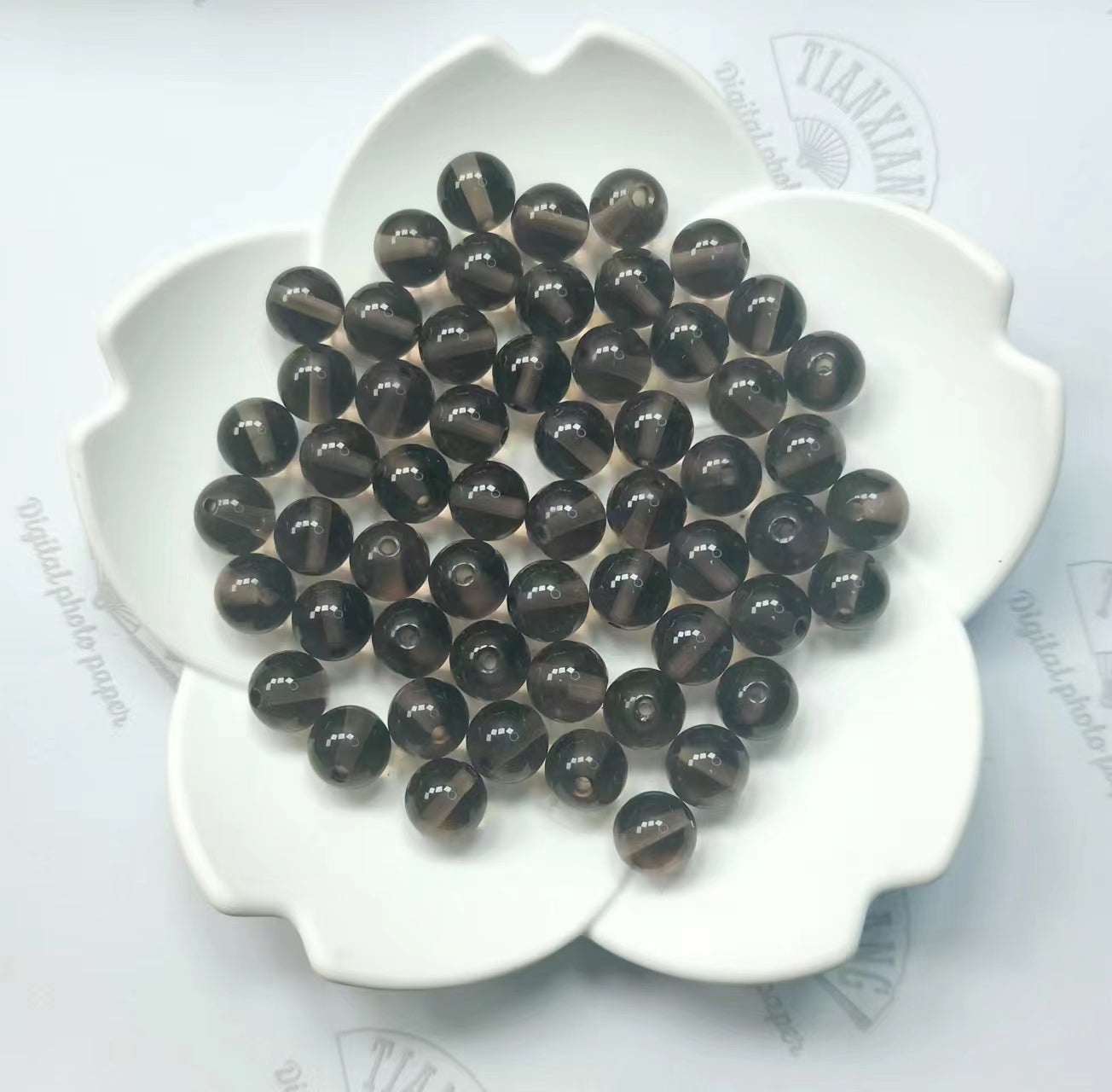 Link-C【8mm】(1 bowl=15 scoops or 3 strands) DIY High Quality Beads