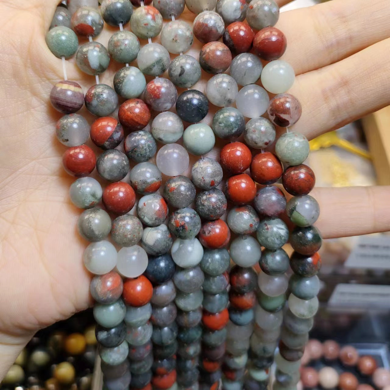 Link-C【8mm】(1 bowl=15 scoops or 3 strands) DIY High Quality Beads