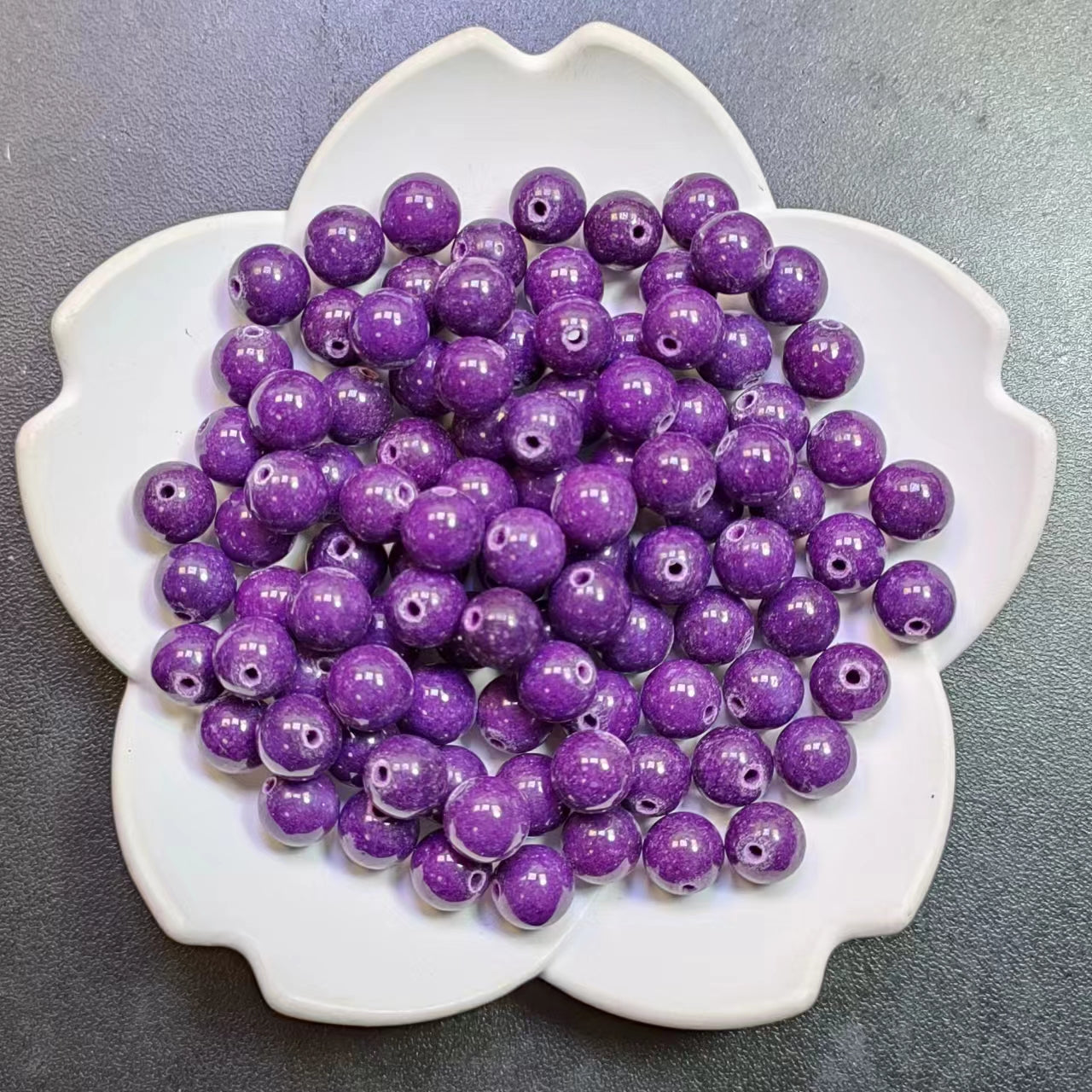 Link-C【8mm】(1 bowl=15 scoops or 3 strands) DIY High Quality Beads