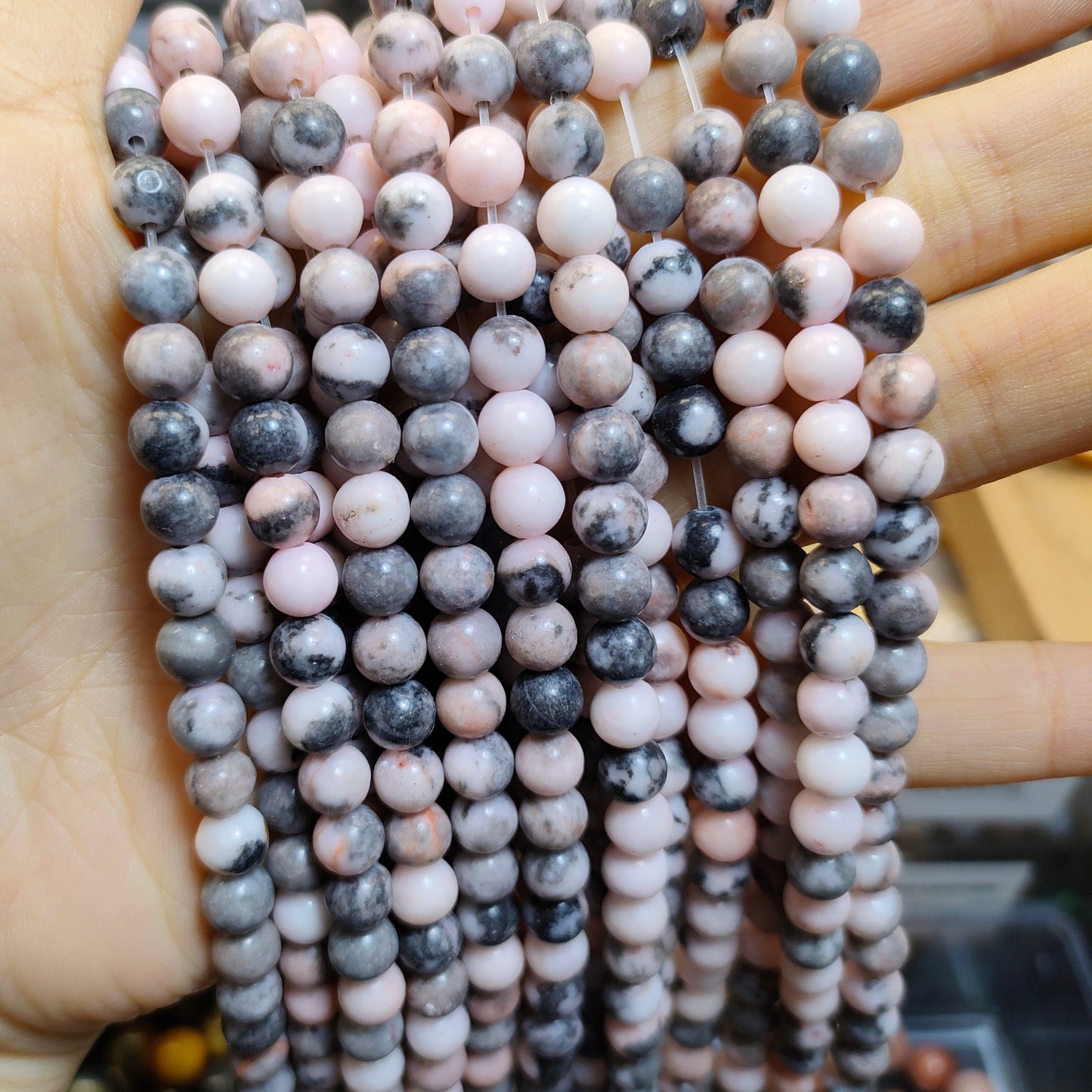 Link-C【8mm】(1 bowl=15 scoops or 3 strands) DIY High Quality Beads