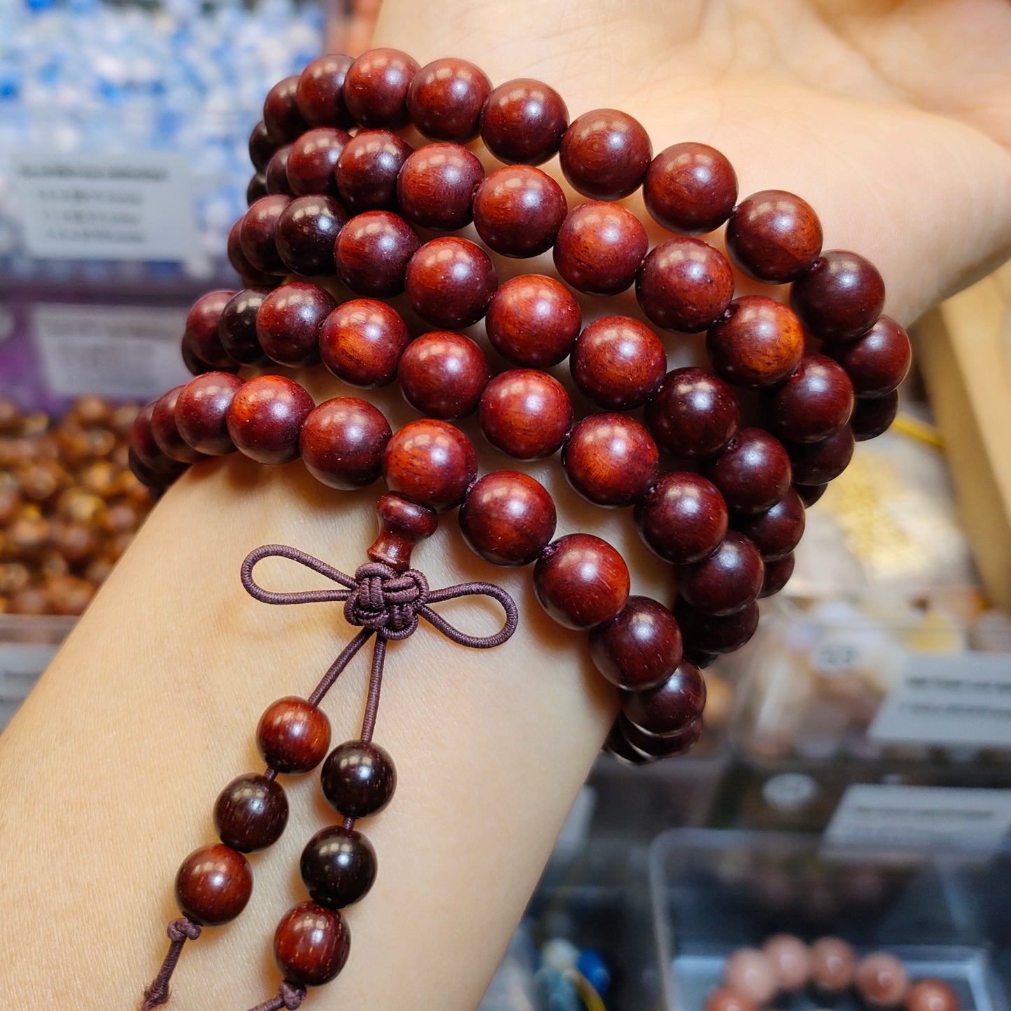 Link-B【6mm】(1 bowl=6 scoops or 3 strands) DIY high quality natural beads