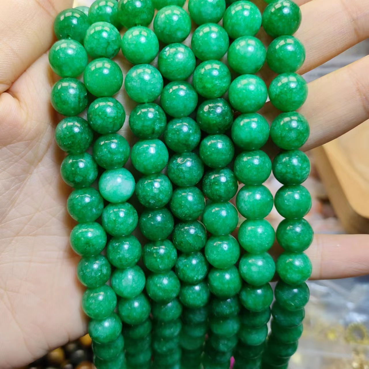 Link-B【6mm】(1 bowl=6 scoops or 3 strands) DIY high quality natural beads