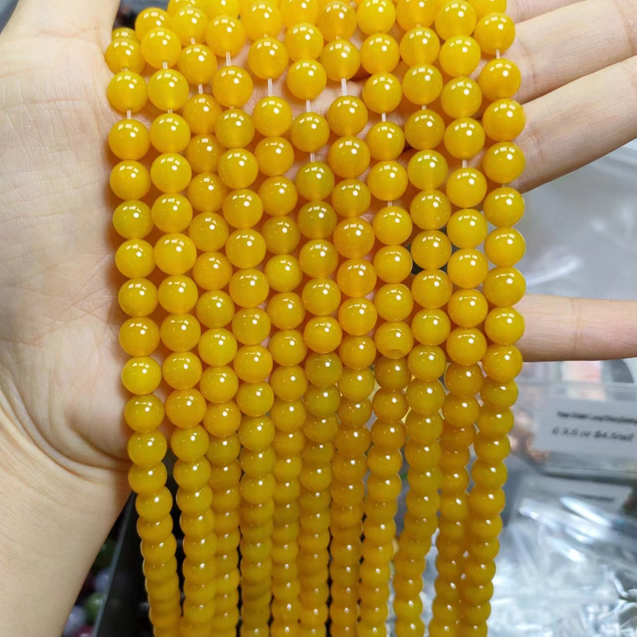 Link-C【8mm】(1 bowl=15 scoops or 3 strands) DIY High Quality Beads