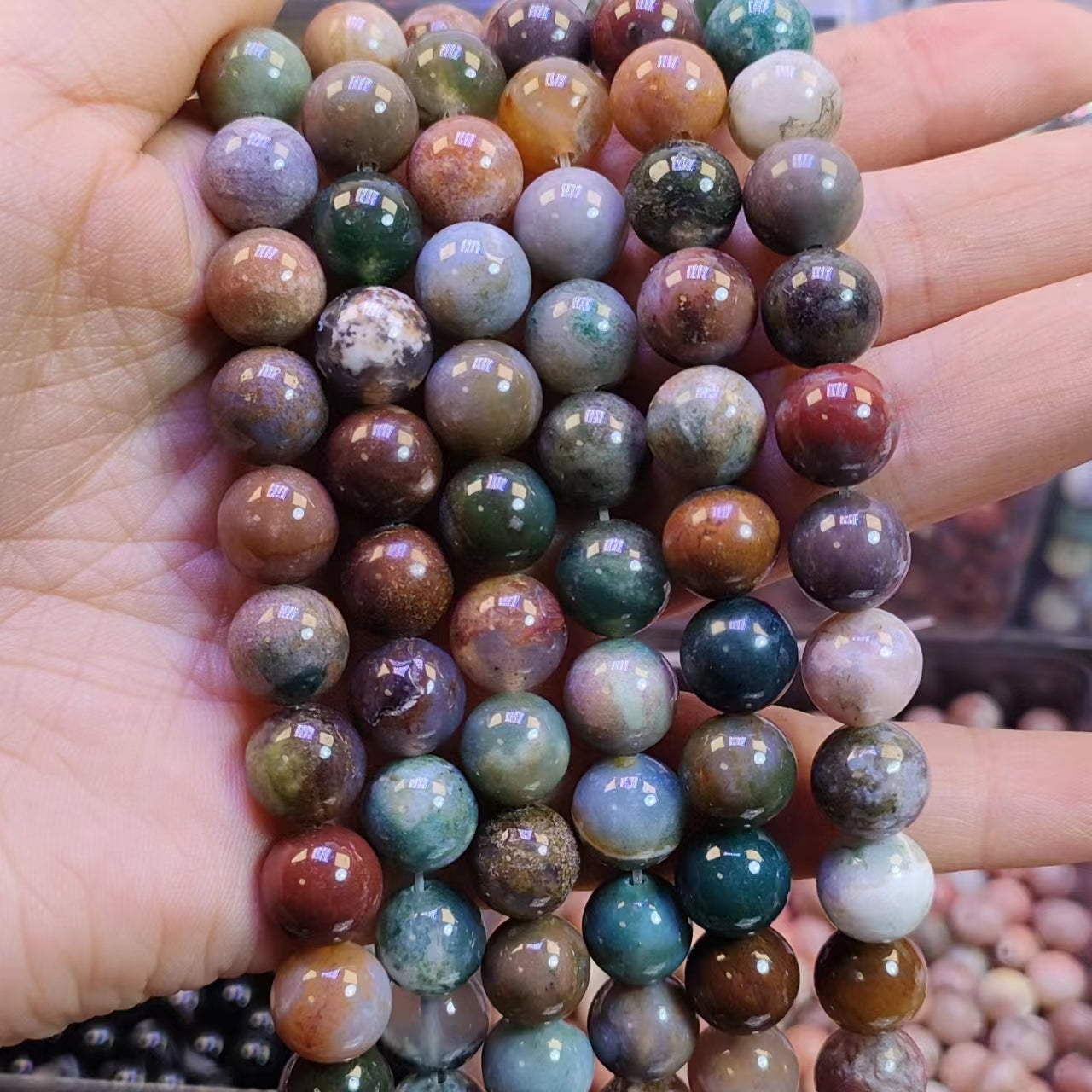 Link-C【8mm】(1 bowl=15 scoops or 3 strands) DIY High Quality Beads