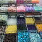 Link-C【8mm】(1 bowl=15 scoops or 3 strands) DIY High Quality Beads