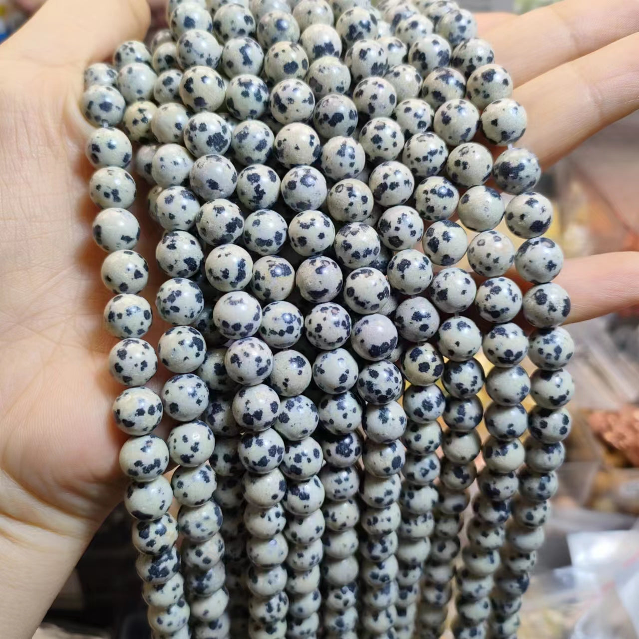 Link-C【8mm】(1 bowl=15 scoops or 3 strands) DIY High Quality Beads