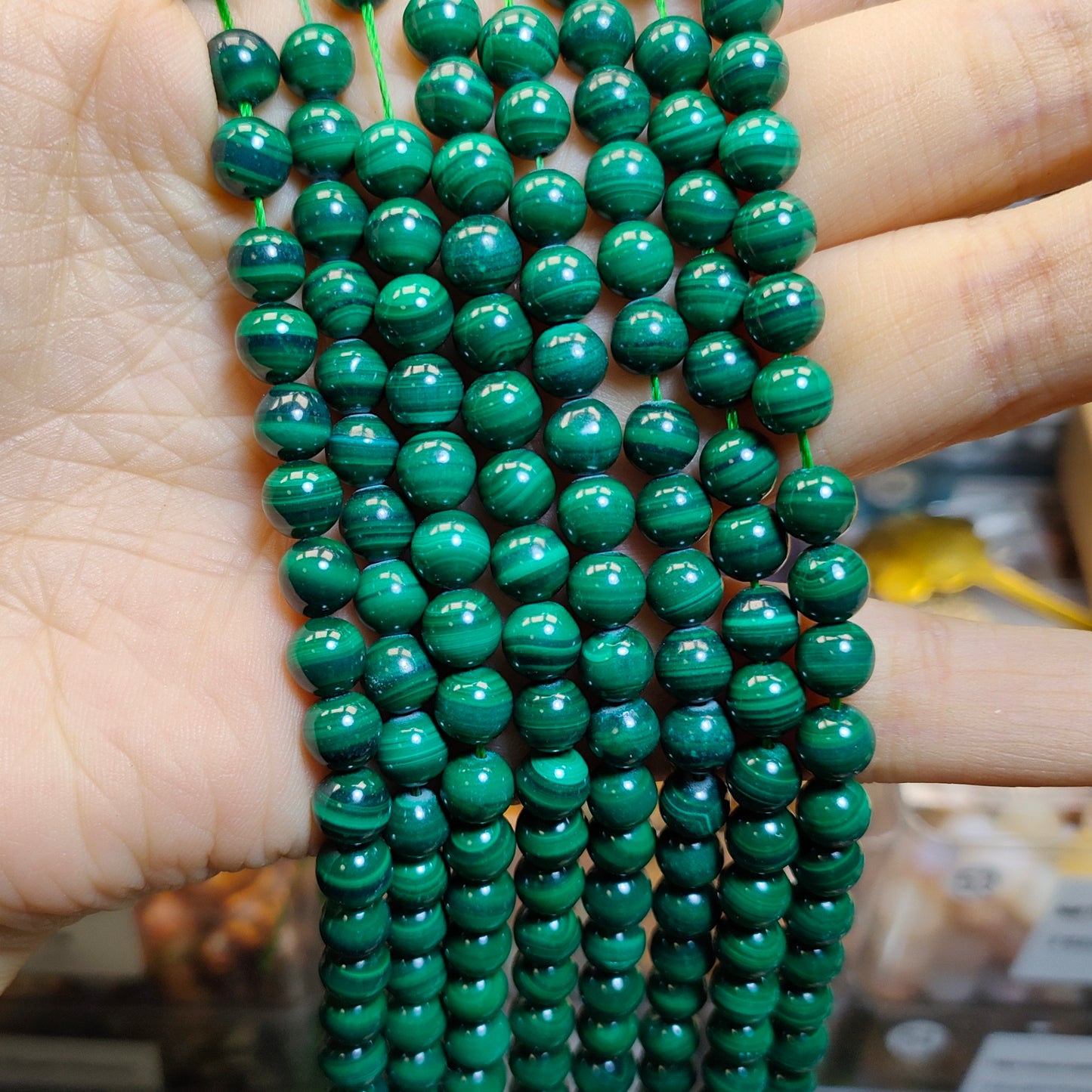 Link-B【6mm】(1 bowl=6 scoops or 3 strands) DIY high quality natural beads