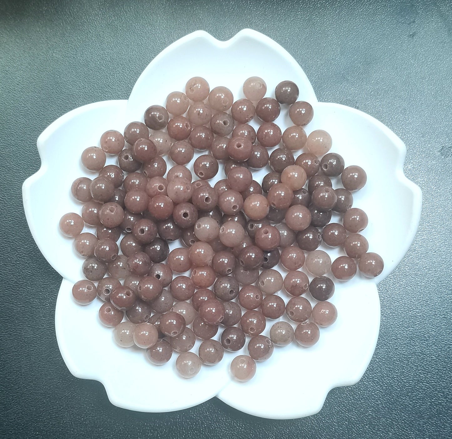 Link-B【6mm】(1 bowl=6 scoops or 3 strands) DIY high quality natural beads