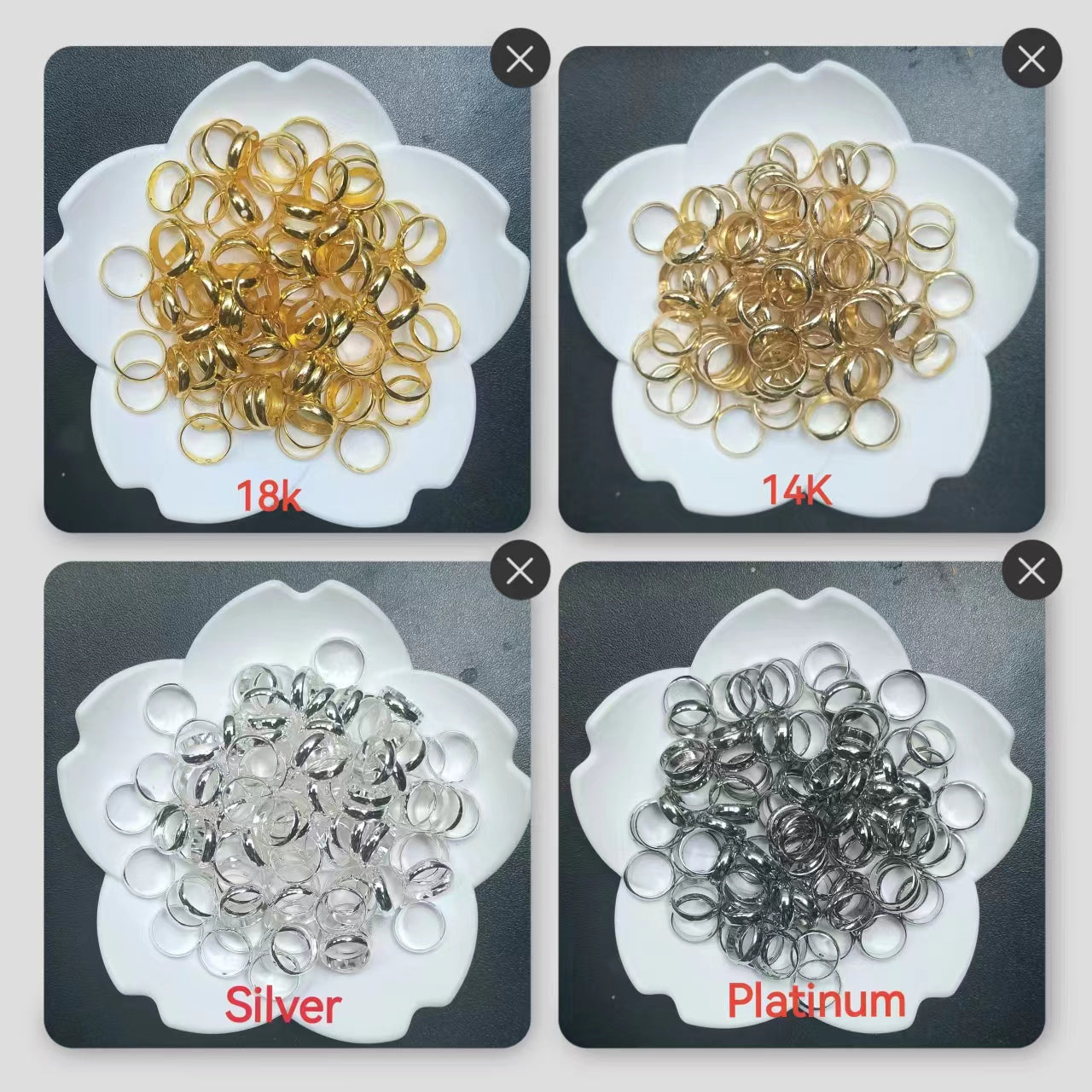 DIY bracelet Accessories  charms & flower picecs & spacers & chains& open-ending rings&bead coated ring & flat bottom needle